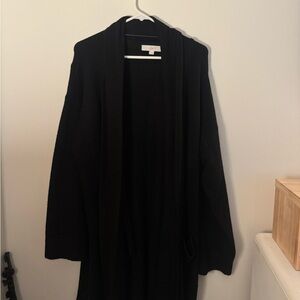 Loft longline open duster cardigan size L